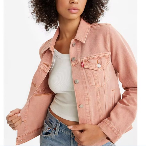 NWT Levi's Pink Trucker Jacket - S - Picture 1 of 7